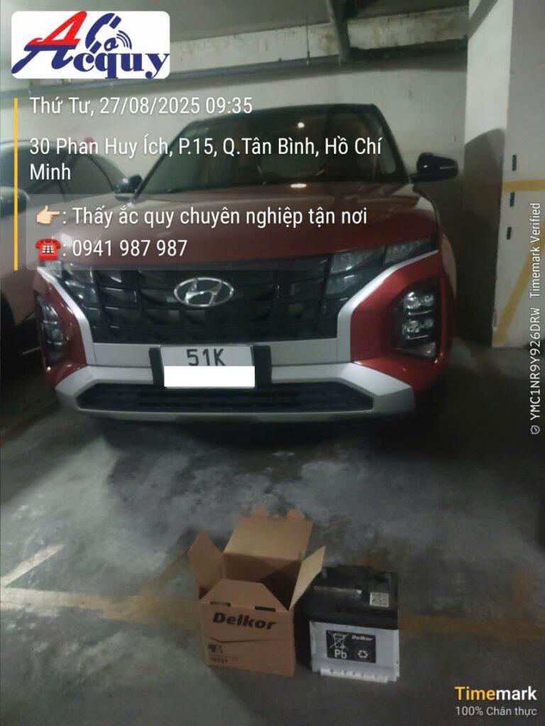 ắc quy Delkor cho Hyundai Creta