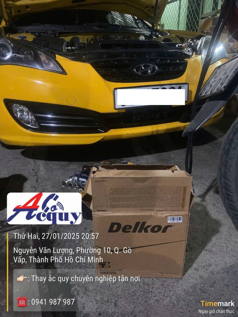 Ắc quy Delkor cho Hyundai Genesis