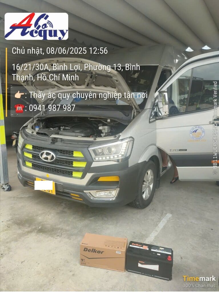 Ắc quy Delkor cho Hyundai Solati