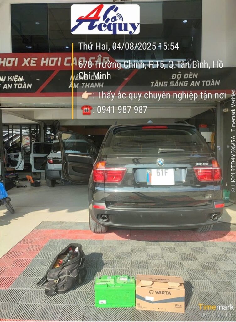 Lắp đặt ắc quy tận nơi quận Tân Bình