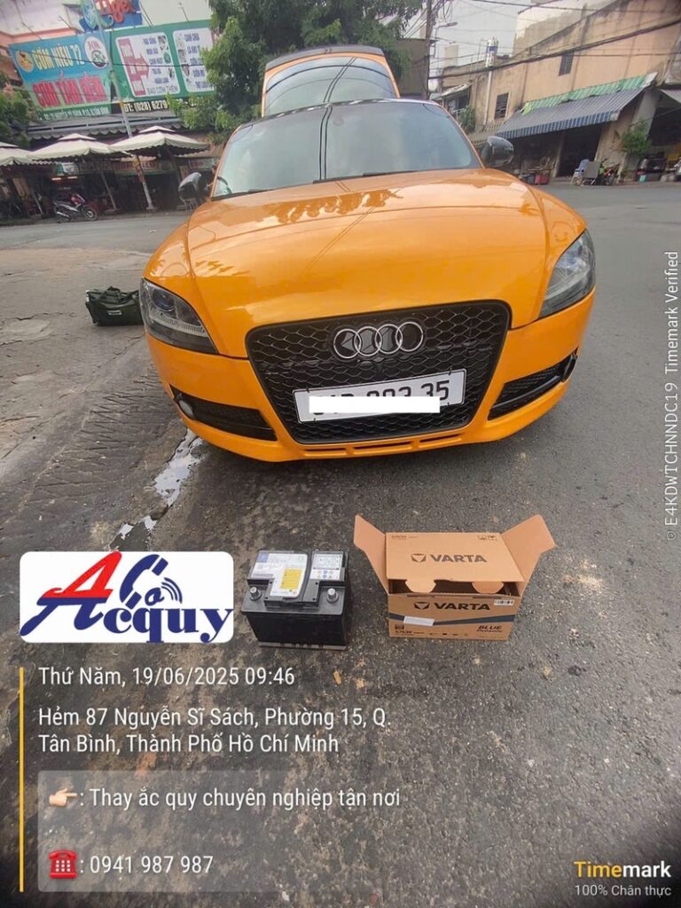Lắp đặt ắc quy tận nơi quận Tân Bình