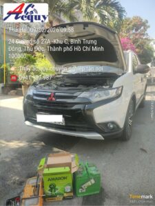 Dịch vụ thay ắc quy xe Mitsubishi tận nơi, nhanh chóng