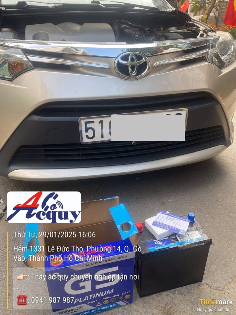 Thay ắc quy tận nơi Gò Vấp